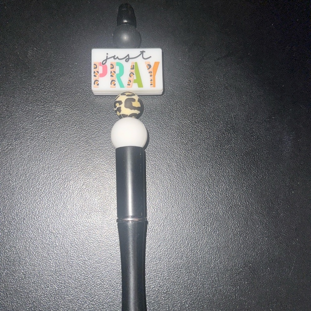 Just pray beaded focal pen